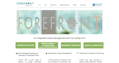 Desktop Screenshot of forefrontanalytics.com
